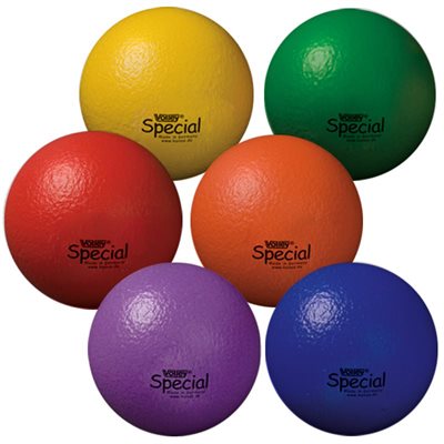 Set of 6 robust high bounce balls, 8¼"