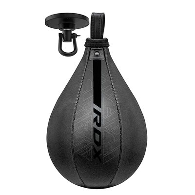 Ballon poire de vitesse RDX® «Kara» en cuir avec pivot en acier