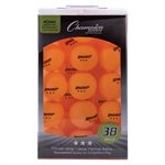 Boite de 38 balles de tennis de table 3-étoiles Rhino Skin® oranges