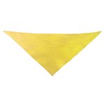 Triangular cotton scarf, yellow