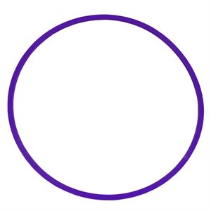 Heavy-duty flat hoop, purple, 28"
