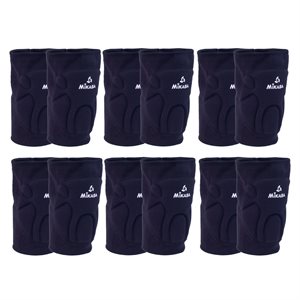 6 pairs of knee pads, black