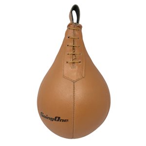 Going One Tan Leather Speed Ball, 15" (38 cm)