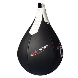 Leather speed-ball with strap