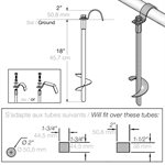 Complete Anchor System for Outdoor Soccer Goal, With Installation Tool