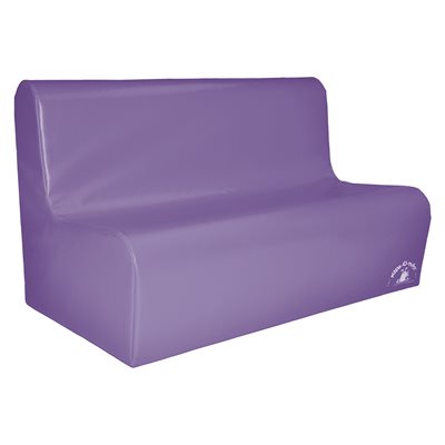 Sofa en mousse 3 places pour enfants, mauve