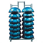 Steel Storage Cart for Bosu®, Capacity of 14 Trainers, 49,5 x 25 x 76" (126 x 64 x 193 cm)