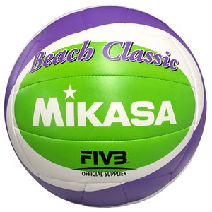 Purple and Green Mikasa® «Beach Classic» Beach Volleyball