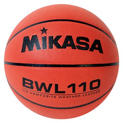 Ballon de basketball Mikasa® en cuir composite