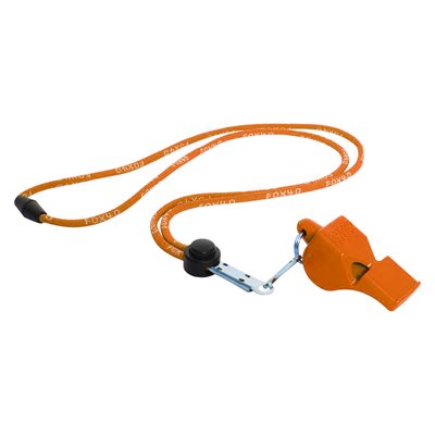 Orange Fox40® «Classic» Whistle with Breakaway Lanyard