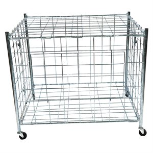 Foldable Steel Ball Cage, Capacity of 36 Balls, 31 x 39,5 x 35,5" (78 x 100 x 90 cm)