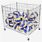 Foldable ball cart, steel wire frame