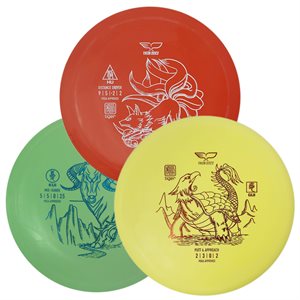 Set of 3 Polymer Disc-Golf Frisbees