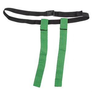 Flag football belt, green Velcro flags