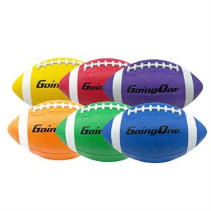 6 recreational rubber footballs