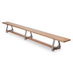 Canadian oak wooden bench, 10'