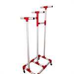 PVC Storage Cart, Capacity of 180 Jump Ropes and 50 Hoops , 29 x 19 x 70" (74 x 48 x 178 cm)