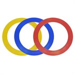 Set of 3 Plastic Juggling Rings, 12.5" (32 cm)