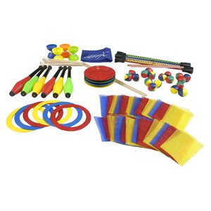 Set of 66 Juggling Items with Carrying Bag