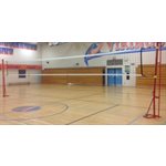 Volleyball / badminton posts, steel, 2 3 / 8", pair