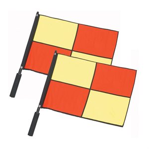 Pair of Professional Style Squared Flags