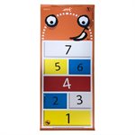 Rollable hopscotch game, 30'' x 72''