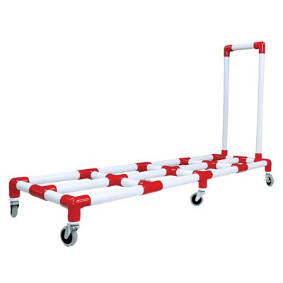 Chariot à matelas en PVC, capacité de 227 kg (500 lb), 18 x 56 x 167 cm (7 x 22 x 66")