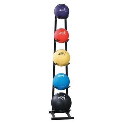 Medicine Balls Steel Rack, Capacity of 5 Balls, 52 x 11 x 15" (132 x 28 x 38 cm)