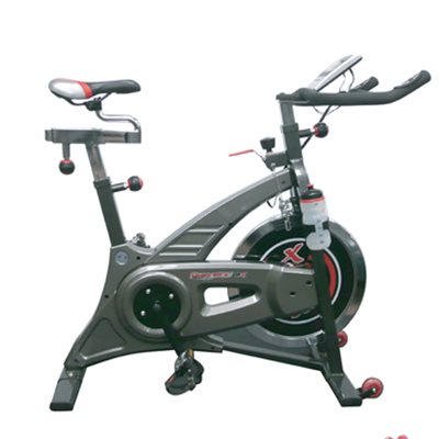 Gymnetic stationary bike with console