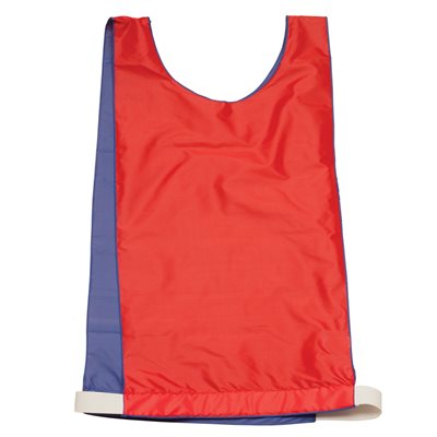 Reversible Blue and Red Nylon Pinnie for Kids