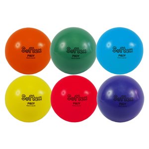 Set of 6 Softex balls, 8"
