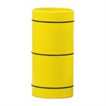 Roll Play, 12.5 cm, rubber stripes, yellow