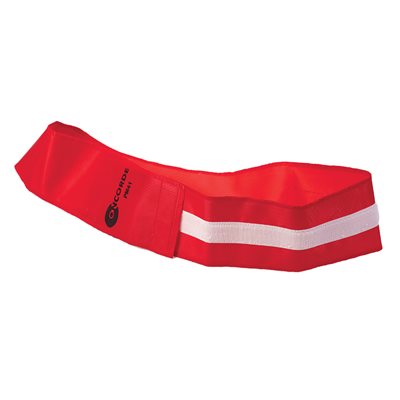 Red Velcro Team Identification Belt, 3.5 x 41" (9 x 104 cm)