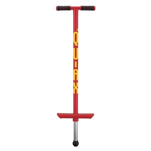 QU-AX® Red Pogo Stick of 34" (86 cm), Capacity of 66 lb (30 kg)