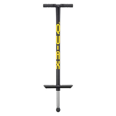 QU-AX® Black Pogo Stick of 34" (86 cm), Capacity of 176 lb (80 kg)