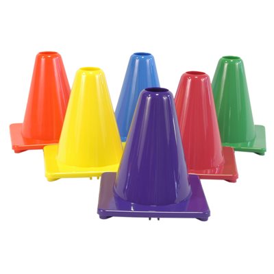 Set of 6 soft PVC cones