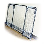 Pair of DOM® Street Hockey Steel Folding Goals, 72 x 48 x 24"