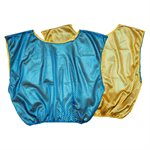 Reversible scrimmage vest, adult, blue-yellow