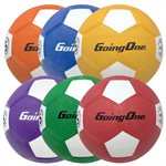 Set of 6 Going One® Recreational Rubber Soccer Balls