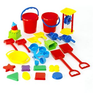 30 plastic sand toys
