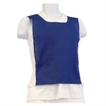 Cotton pinnie, elastic and velcro, blue