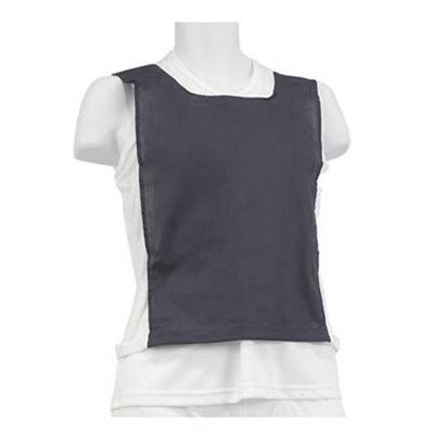 Black Cotton Pinnie with Elastic and Velcro for Kids