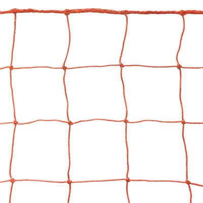 Pair of Orange Nets for Senior Soccer Goals, 2 mm, 8' x 24' x 4' x 10'