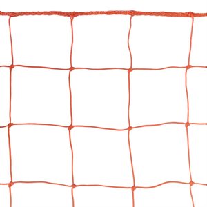 Pair of Orange Nets for Senior Soccer Goals, 4 mm, 8' x 24' x 4' x 10'