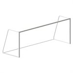 Pair of Junior Aluminium Soccer Goals, Square Posts, 6.5' x 18' x 4' x 6'