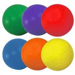 Set of 6 Non-Covered Polyurethane Foam Soccer Balls, #4