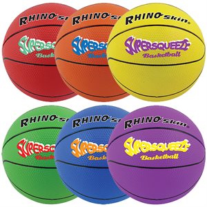 Set of 6 Rhino Skin® «Super Squeeze» Foam Basketballs, #4