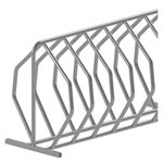 Bicycle rack, 24 spots, galvanized steel