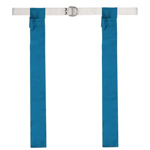 12 blue nylon football flag belts
