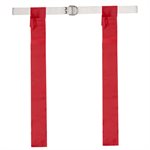 12 red nylon football flag belts
